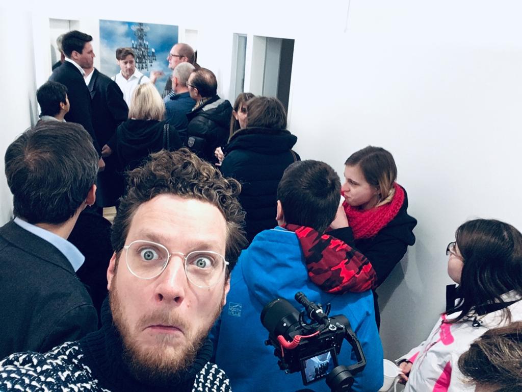 Carsten auf der Eröffnungsfeier unserer ersten Zahnarztpraxis in Linz